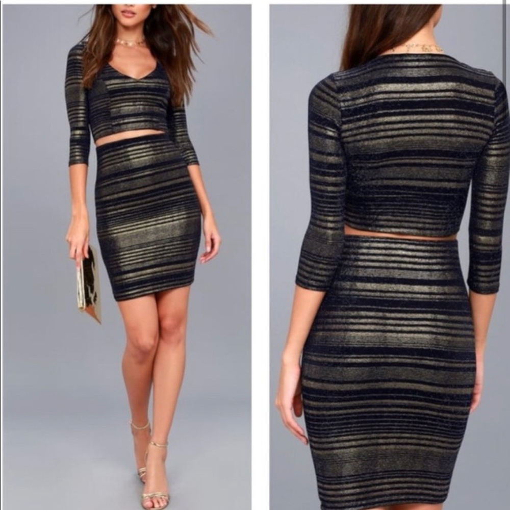 Brand New Lulu’s 2 Piece Midi Set